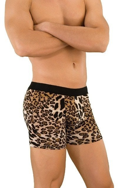 Erkek Leopar Boxer Çamaşır