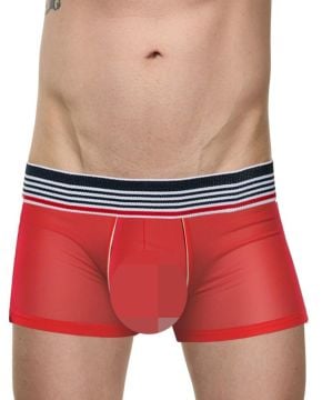Erkek  Kırmızı Seksi Tül Boxer
