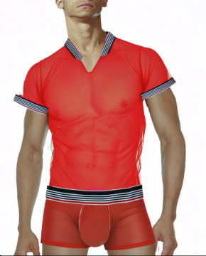 Erkek  Kırmızı Atlet Çamaşır Takım