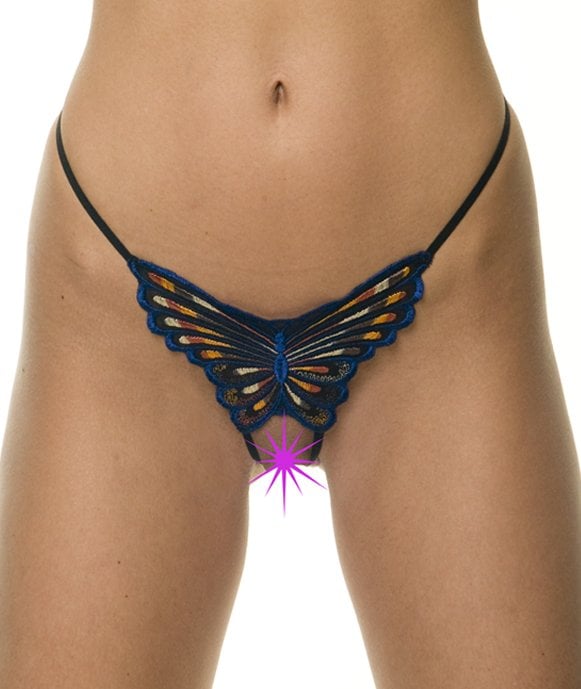 Fantezi Kelebekli Ağı Açık Kadın String